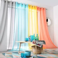 Tenda trasparente (145 x H240 cm) Givrée Beige