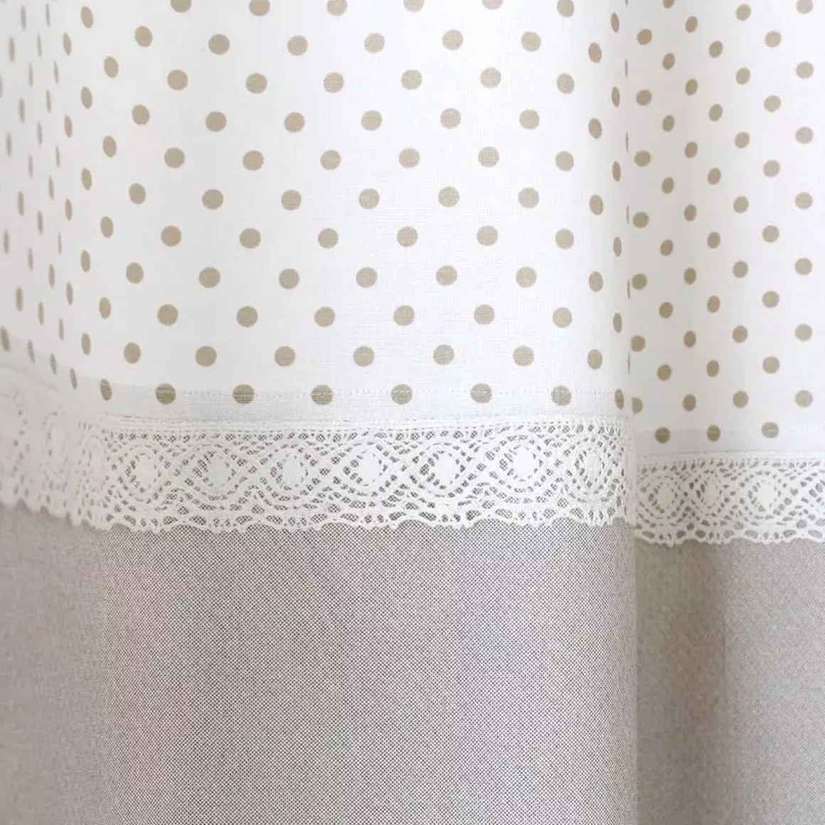Tenda (140 x 240 cm) Romantica pizzo Naturale