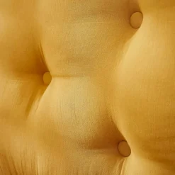 Testiera cuscino garza di cotone (80 x 50 cm) Gaïa Giallo zafferano