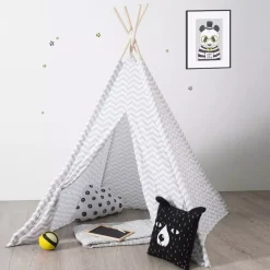 Atmosphera createur d'interieur for kids Mobili Bambini-Tipi per bambini legno e tessuto (160 cm) Twin
