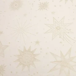 JJA Tovaglia E Runner Da Tavolo Per Le Feste-Tovaglia di Natale rettangolare (360 x 140 cm) Notte stellata e dorato
