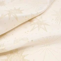 JJA Tovaglia E Runner Da Tavolo Per Le Feste-Tovaglia di Natale rettangolare (360 x 140 cm) Notte stellata e dorato