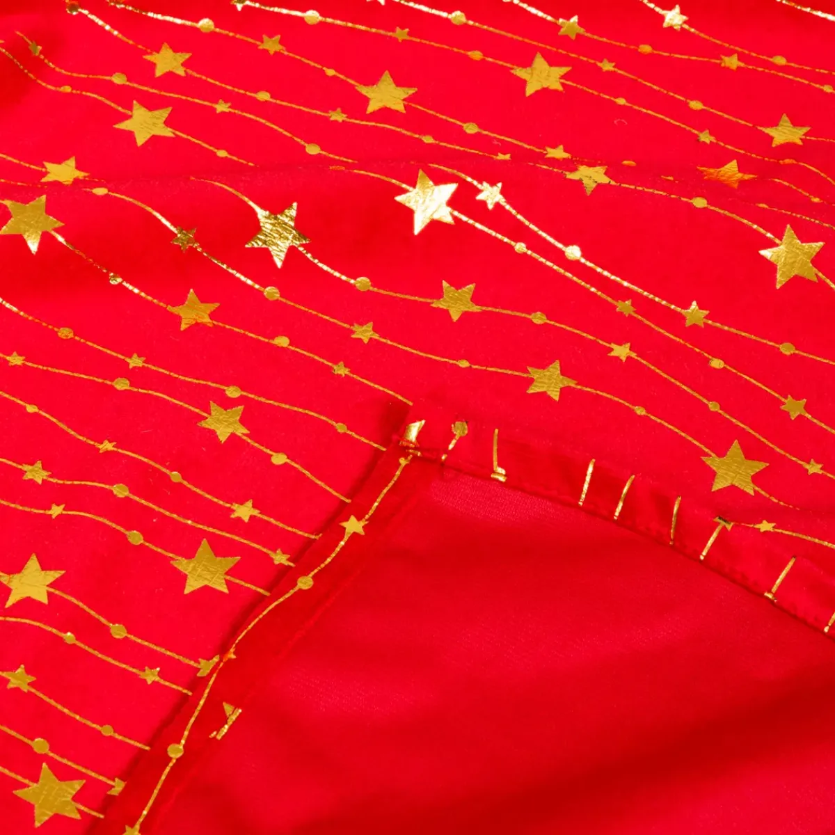 JJA Tovaglia E Runner Da Tavolo Per Le Feste-Tovaglia di Natale rettangolare (140 x 240 cm) Pioggia di stelle e dorato