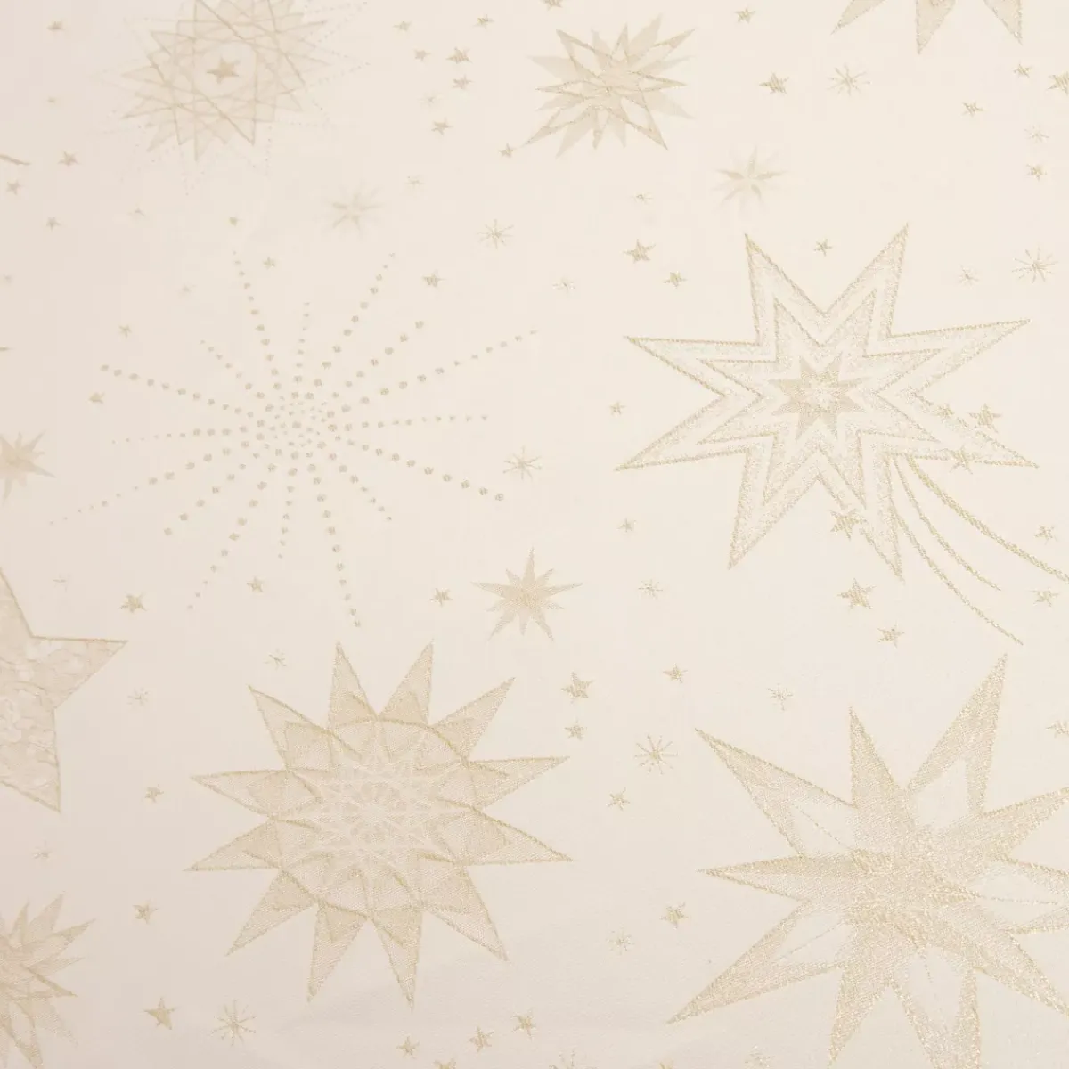 JJA Tovaglia E Runner Da Tavolo Per Le Feste-Tovaglia di Natale rettangolare (140 x 240 cm) Notte stellata e dorato