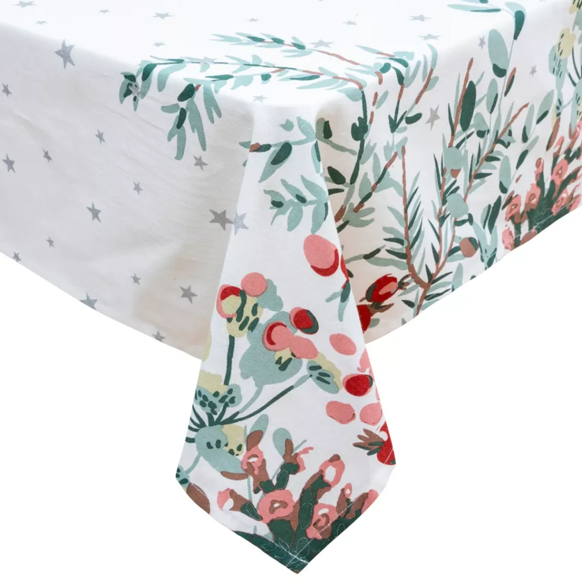 JJA Tovaglia E Runner Da Tavolo Per Le Feste-Tovaglia di Natale rettangolare (140 x 240 cm) Natale Natura
