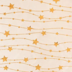 JJA Tovaglia E Runner Da Tavolo Per Le Feste-Tovaglia natalizia rettangolare (140 x 240 cm) Pioggia di stelle e oro