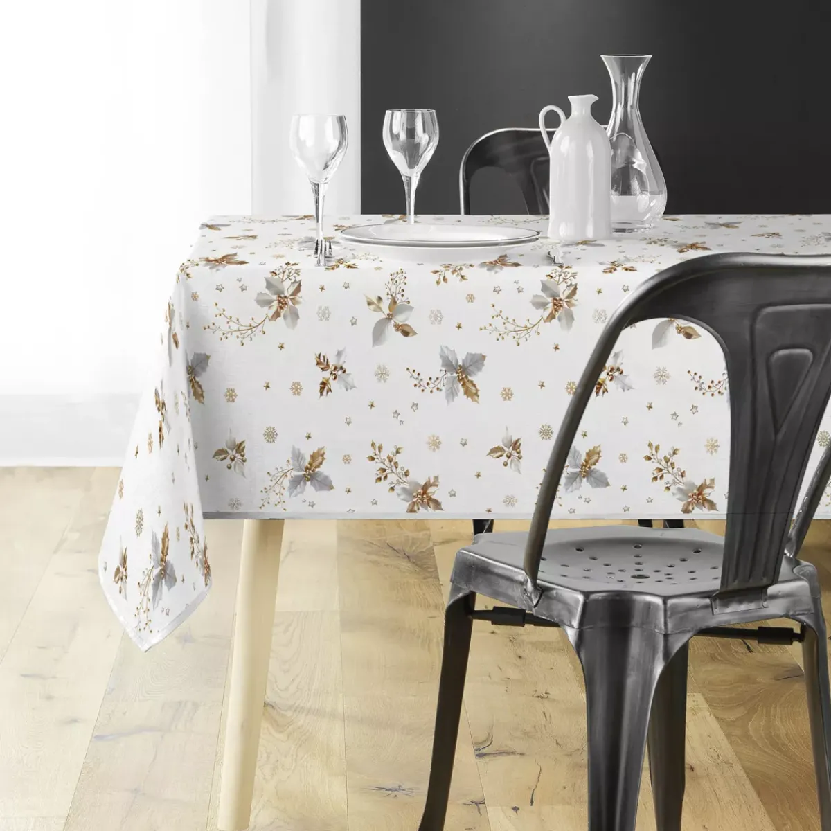 Douceur d interieur Tovaglia E Runner Da Tavolo Per Le Feste-Tovaglia natalizia rettangolare (150 x 240 cm) Guido