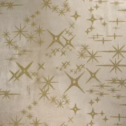JJA Tovaglia E Runner Da Tavolo Per Le Feste-Tovaglia natalizia rettangolare (140 x 240 cm) Stelle Celesti e dorato