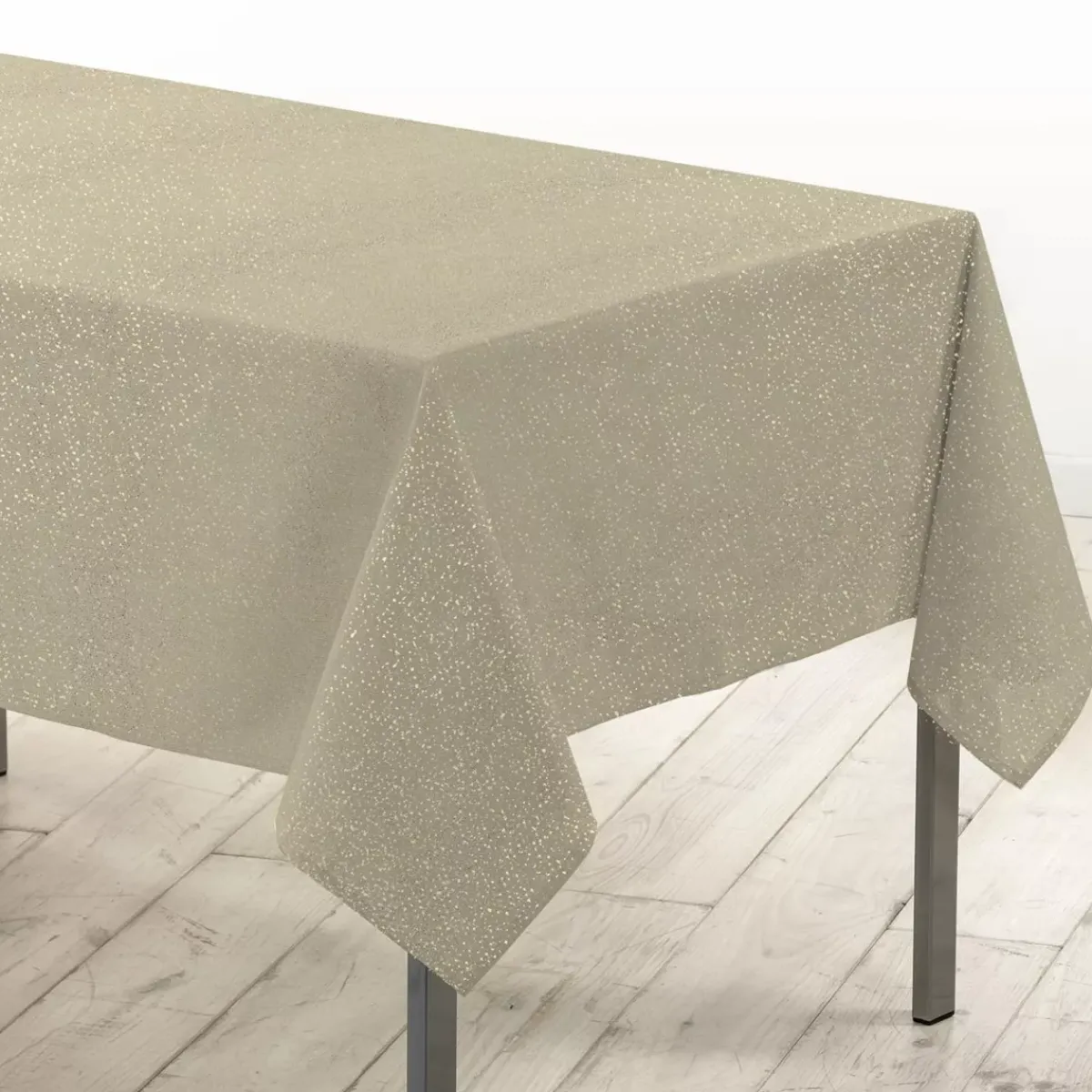 Douceur d interieur Tovaglia E Runner Da Tavolo Per Le Feste-Tovaglia natalizia rettangolare (140 x 240 cm) Strass