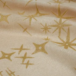 JJA Tovaglia E Runner Da Tavolo Per Le Feste-Tovaglia natalizia rettangolare (360 x 140 cm) Stelle Celesti e dorato