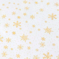JJA Tovaglia E Runner Da Tavolo Per Le Feste-Tovaglia natalizia rettangolare (140 x 360 cm) Fiocco di neve