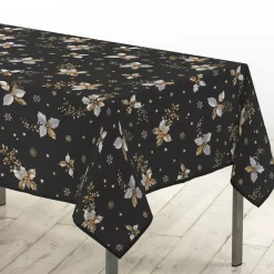 Douceur d interieur Tovaglia E Runner Da Tavolo Per Le Feste-Tovaglia natalizia rettangolare (150 x 240 cm) Guido Grigio