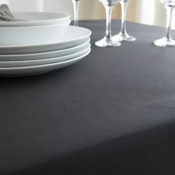 Tovaglia rettangolare antimacchia (140 x 200 cm) Elise Nera