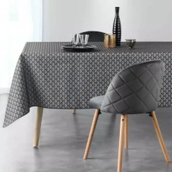 Tovaglia rettangolare antimacchia (L240 cm) Artchic Grigio antracite