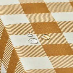Tovaglia rettangolare cotone antimacchia (150 x 250 cm) Vichy Giallo senape