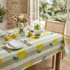 EMINZA Tovaglie-Tovaglia rettangolare cotone antimacchia (150 x 250 cm) Antibes Verde