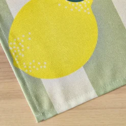 EMINZA Tovaglie-Tovaglia rettangolare cotone antimacchia (150 x 250 cm) Antibes Verde
