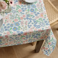 EMINZA Tovaglie-Tovaglia rettangolare cotone antimacchia (150 x 250 cm) Corolle