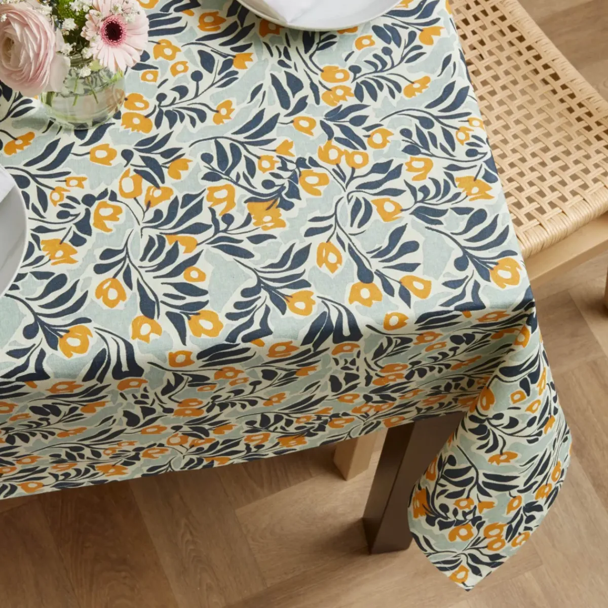 EMINZA Tovaglie-Tovaglia rettangolare cotone antimacchia (150 x 350 cm) Mafalda