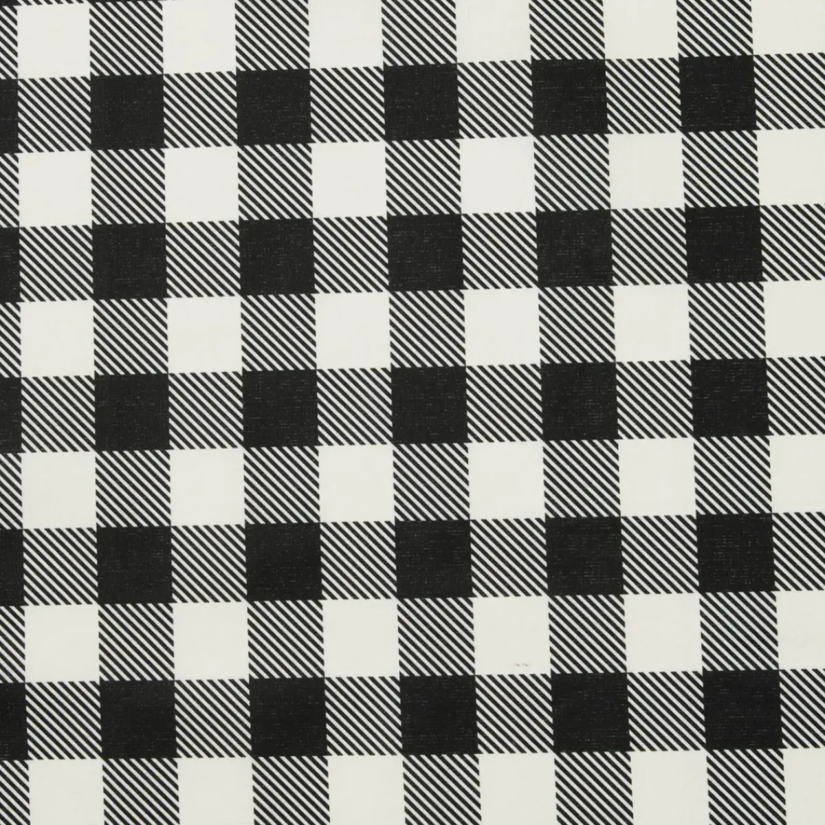 EMINZA Tovaglie-Tovaglia rettangolare cotone antimacchia (150 x 350 cm) Vichy Nera