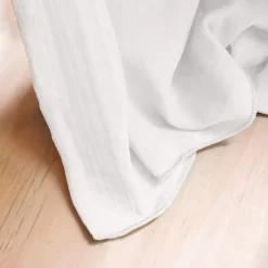 Tovaglia rettangolare garza di cotone (L250 cm) Gaïa Bianco chantilly