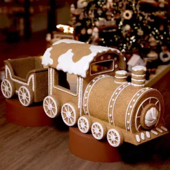 KAEMINGK Decorazioni E Oggetti Natalizi|Personaggi E Oggetti Grande Dimensione-Trenino di Natale Gigante (56 x H38 cm) Pan di Zenzero Ghiotto