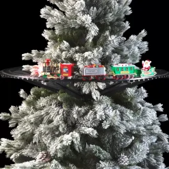 KOOPMAN Treno Decorativo E Elettrico-Trenino per albero di Natale Montparnasse