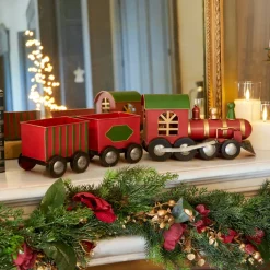 KAEMINGK Decorazioni E Oggetti Natalizi|Treno Decorativo E Elettrico-Treno in legno di merce