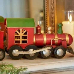 KAEMINGK Decorazioni E Oggetti Natalizi|Treno Decorativo E Elettrico-Treno in legno di merce