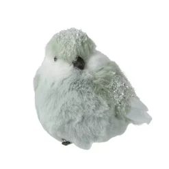 KAEMINGK Addobbi Natalizi-Uccello su pinza (H10 cm) Fringuello Menta bianca