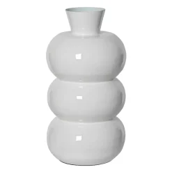 #N/A Elementi Decorativi-Vaso in metallo smaltato fatto a mano (H33 cm) Serena brillante