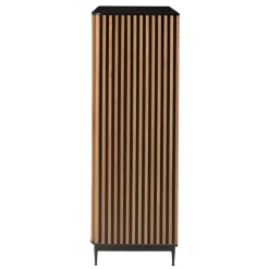 Credenze E Cassettiere-Vetrina alta a 3 livelli in rovere massiccio (98 x 135 cm) Rytm