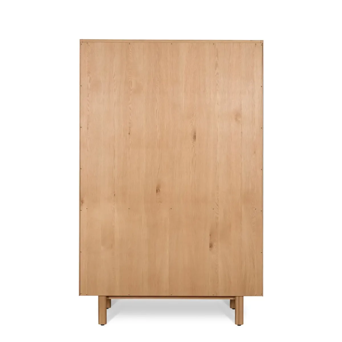Librerie E Scaffali-Vetrina 4 ante in rovere massiccio (120 x 190 cm) Oakland