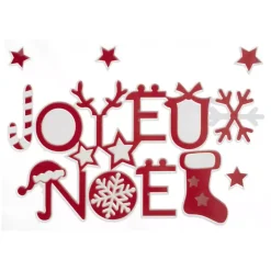 Feeric Lights & Christmas Decorazioni E Oggetti Natalizi-Vetrostatiche Joyeux Noël