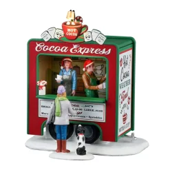 LEMAX Villagio Di Natale Lemax-Villaggio di Natale luminoso a pile Stand di cioccolata calda