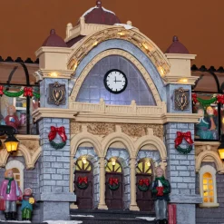 KAEMINGK Villaggio Di Natale Luminoso-Villaggio di Natale luminoso e musicale Stazione ferroviaria