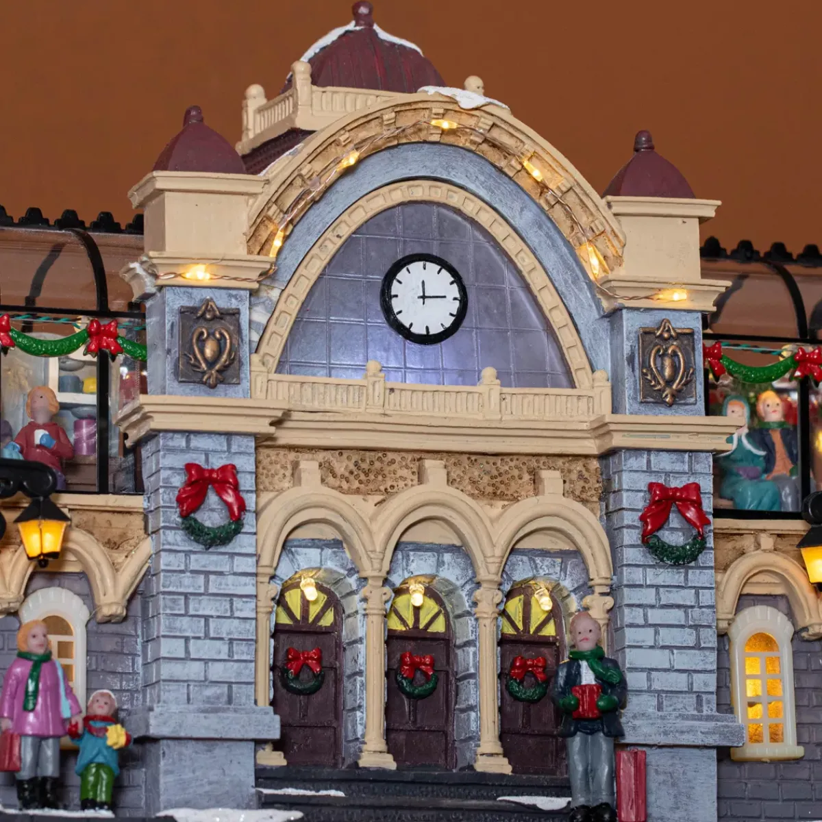 KAEMINGK Villaggio Di Natale Luminoso-Villaggio di Natale luminoso e musicale Stazione ferroviaria