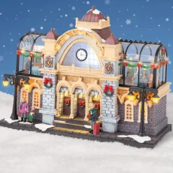 KAEMINGK Villaggio Di Natale Luminoso-Villaggio di Natale luminoso e musicale Stazione ferroviaria