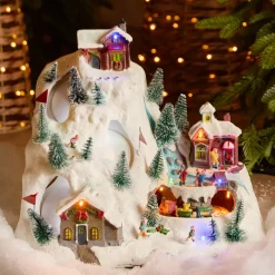 KAEMINGK Villaggio Di Natale Luminoso-Villaggio di Natale luminoso e musicale, stazione sciistica animata