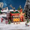 LEMAX Villagio Di Natale Lemax-Villagio di Natale a pile e luminoso La scuderia delle renne di Babbo Natale