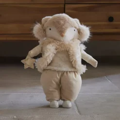 KAEMINGK Babbo Natale Animali E Personaggi-Volpe di Natale in piedi (H41 cm) Stella dorata scandinava