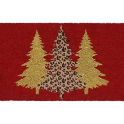 LUANCE Plaid E Cuscini Di Natale-Zerbino di Natale in cocco (45 x 75 cm) Abete